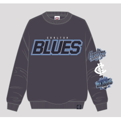 Mens Multi Logo Crew Blues