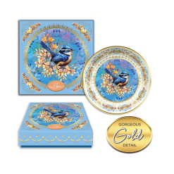 Ceramic Trinket Dishes Royal Wrens