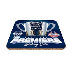 Geelong Cats 2022 Premiers Premiership AFL Cork back Coaster