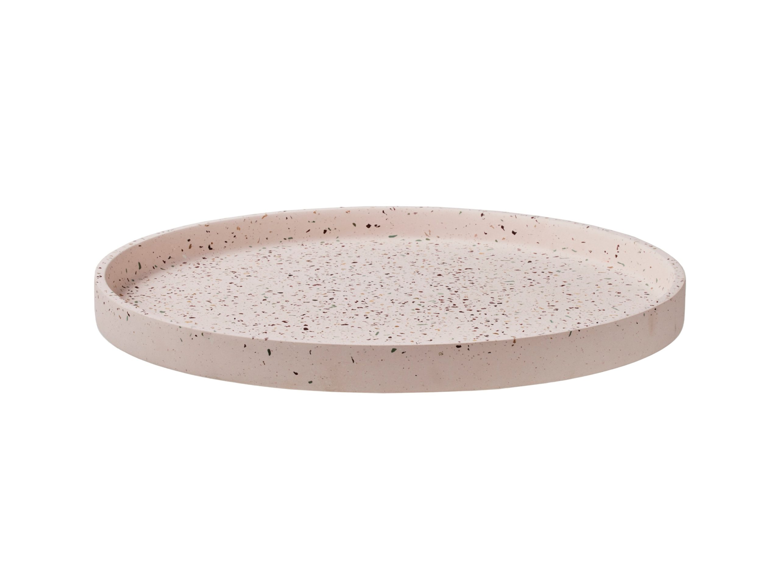 Livvi Terrazzo Round Serving Tray 36cm Blush Gift Boxed