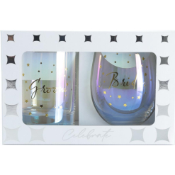 Wedding Bride and Groom Scotch/Stemless