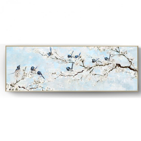 Canvas Print with Frame-Blue bird