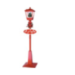 Snowing Vertical Streetlamp 1.8M Red