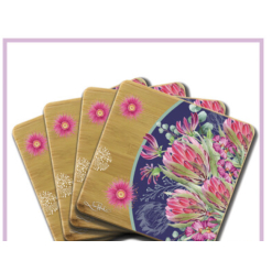 Coasters set Blush Beauty