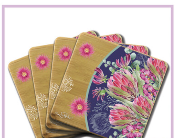 Coasters set Blush Beauty