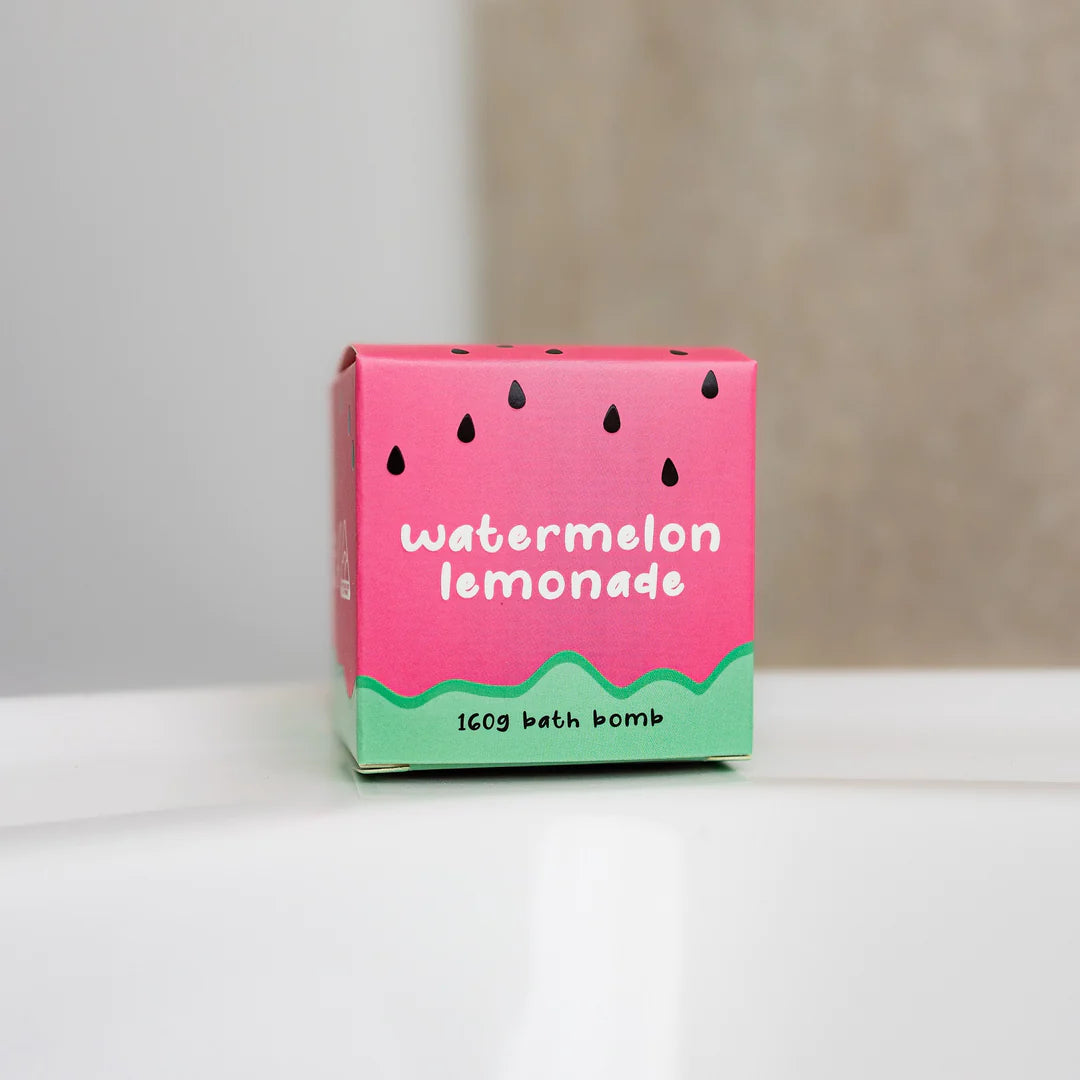 Watermelon bath bomb