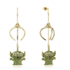 Alien Crystal Claw Drop Earrings