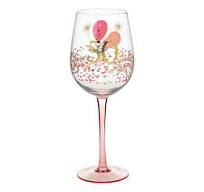 Rush Birthday Ladies Wine Glass 50th
