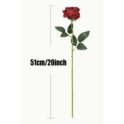 Artificial Deep Red Rose