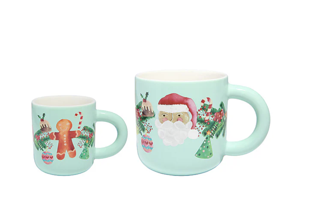 MW Tis The Season Santa & Me Mug Set of 2 Gift Boxed