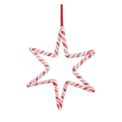 Candy Cane Star Hanging