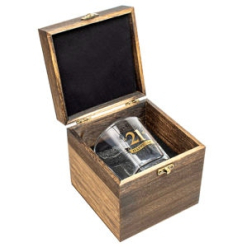 21st  Whisky Glass  270ml Gift Set