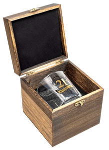 21st Whisky Glass 270ml Gift Set