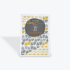 To a Great Son Happy 21st Birthday Card