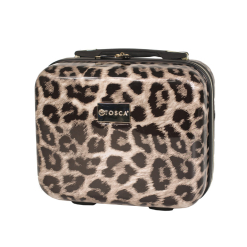 Leopard Beauty Case-Black