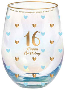 Sweethearts 16th Stemless Glass