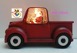 Pickup Truck Snow Globe With Santa