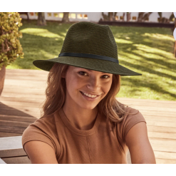 Darby Fedora Hat - Dark Khaki