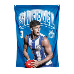 North Melbourne Wall Flag Harry Sheezel