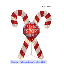 Candy Cane Santa Stop Here