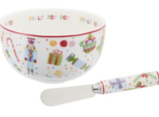 Jolly Joy Joy Dip & Spreader Set The Nutcracker Gift Boxed
