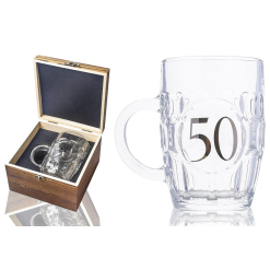 Beer Tankard 50th Wood Box 660