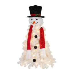 4ft Snowman Christmas Tree with Lights LSSM4
