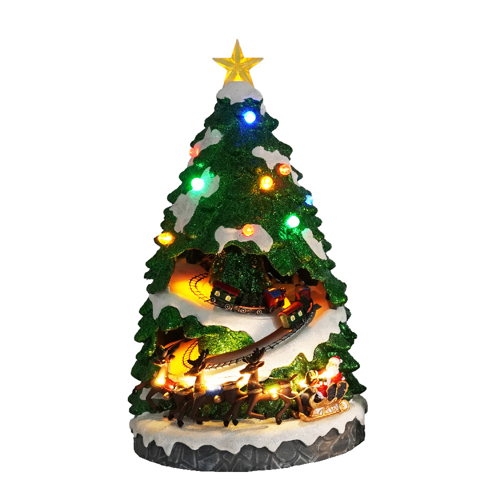 LED Tree With Turning Train