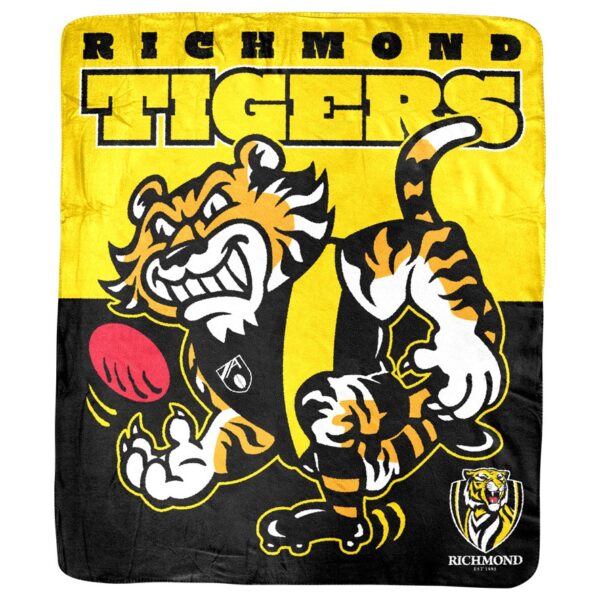 Richmond Tigers Coral Fleece Rug