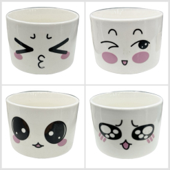 Ceramic Funny Face Pots