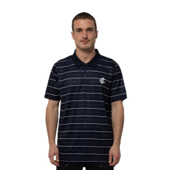 Mens Striped Polo Blues XL