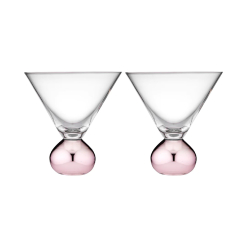 Astrid Rose 2pk Martini Glass
