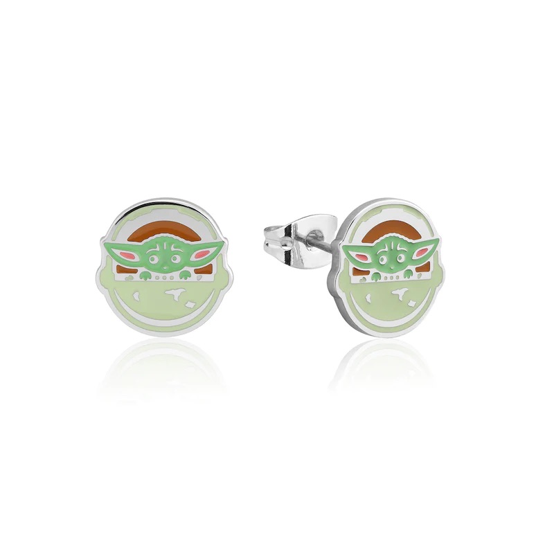 ECC The Child Baby Yoda Capsule Enamel Stud Earrings
