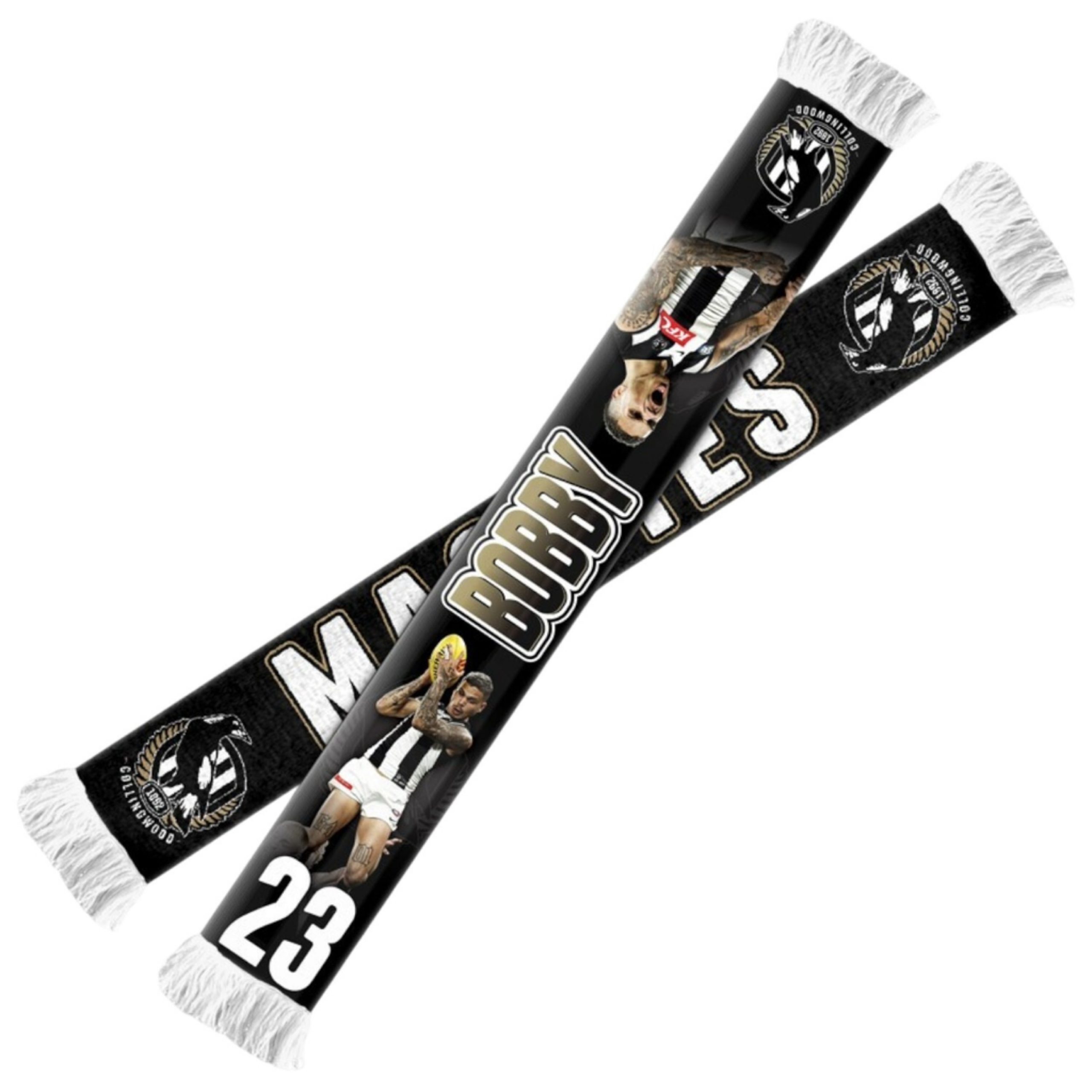 Collingwood Magpies Player Scarf Hill