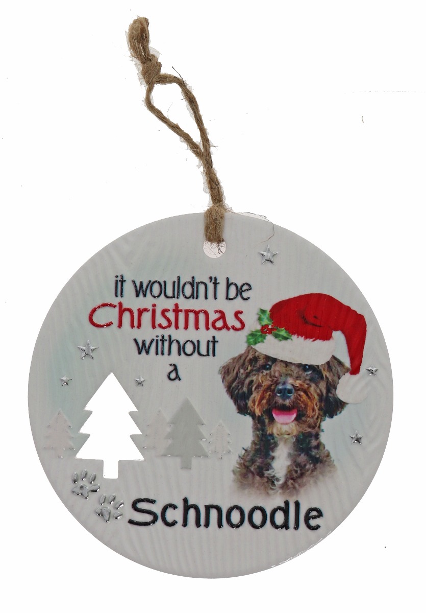 Schnoodle Xmas Plaque
