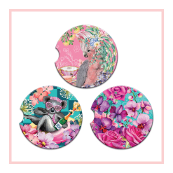 Car Coasters Native Bush Tea
