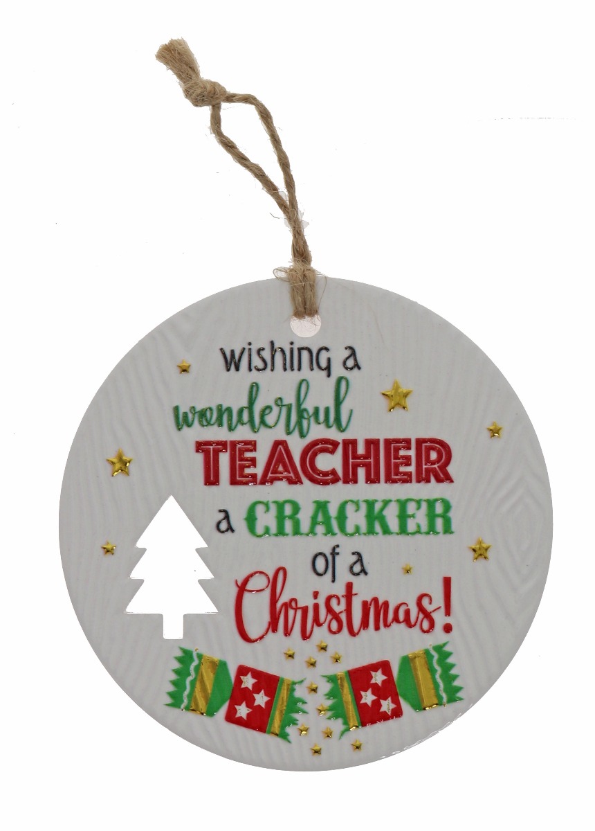 Teacher Xmas Plaque