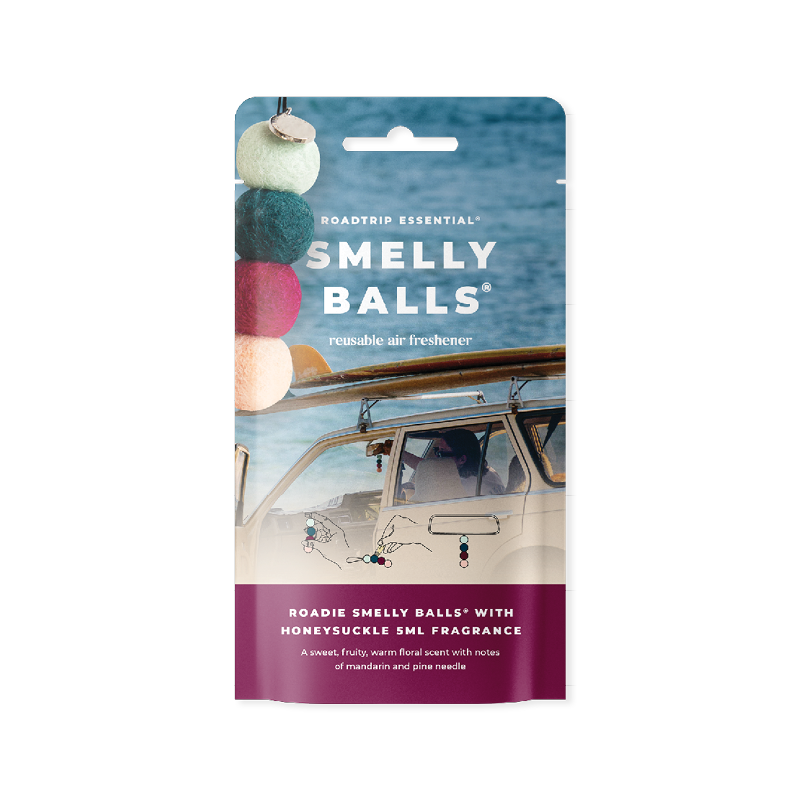 Auto Smelly Balls Roadie - Honeysuckle 5ml Set - Pouch