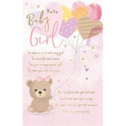 Hello Birthday Girl Card