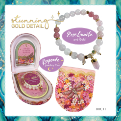 Crystal Point Bracelet Rose Quartz