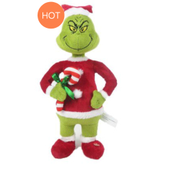 Happy Shuffle Grinch With Candy Cane