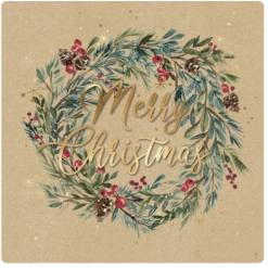 Card 10pk Salvo Wreath