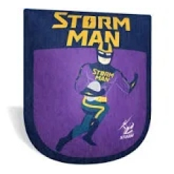 Storm Man Retro Cushion
