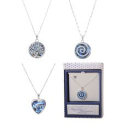 Equilibrium Tree Of Life Paua Shell Necklaces