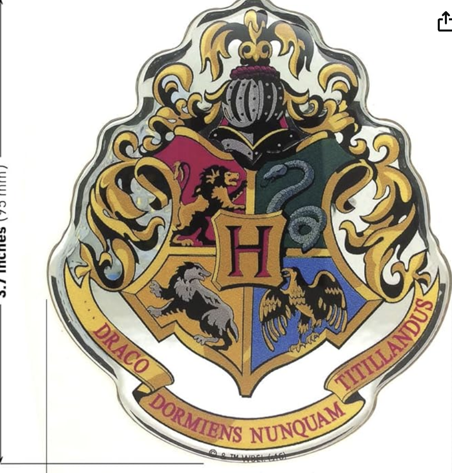 Fan Emblems Harry Potter: Hogwarts Crest Logo Decal