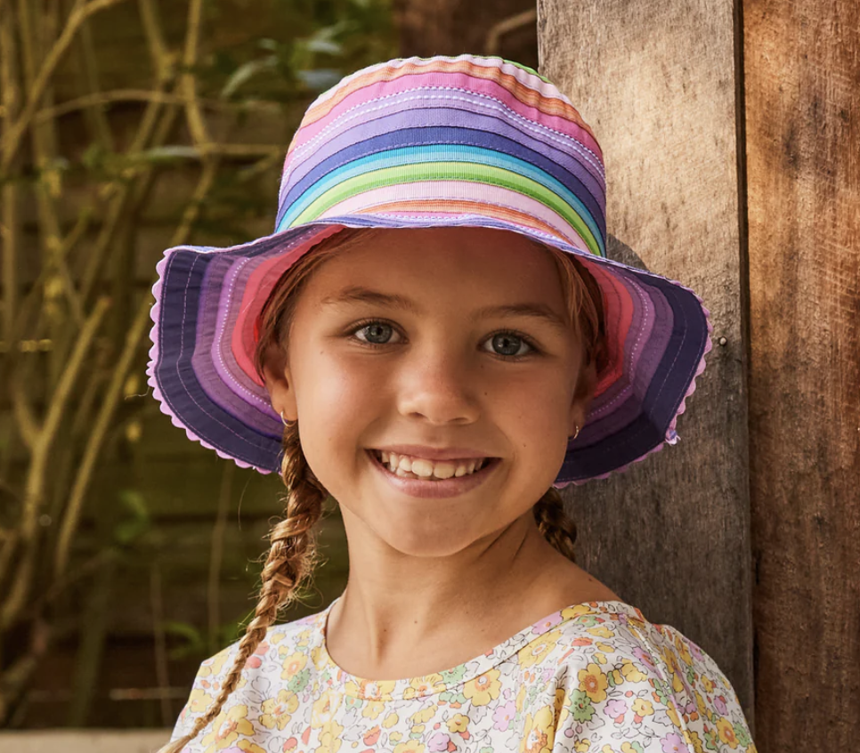Olivia Bucket Hat - Rainbow
