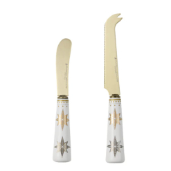 MW White Christmas Spreader & Cheese Knife Set Gift Boxed
