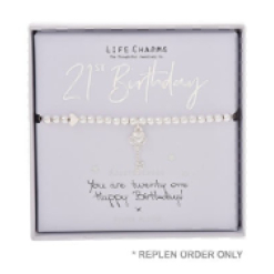 Life Charms Bracelet 21st Birthday