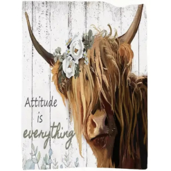 Highland Cow Throw Blanket Highland 150cm X 200