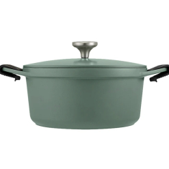 Agile Non-Stick Casserole 24cm / 4.2L Sage Gift Boxed